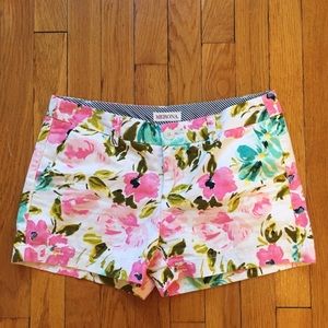 White Shorts with Floral Pattern Target Merona